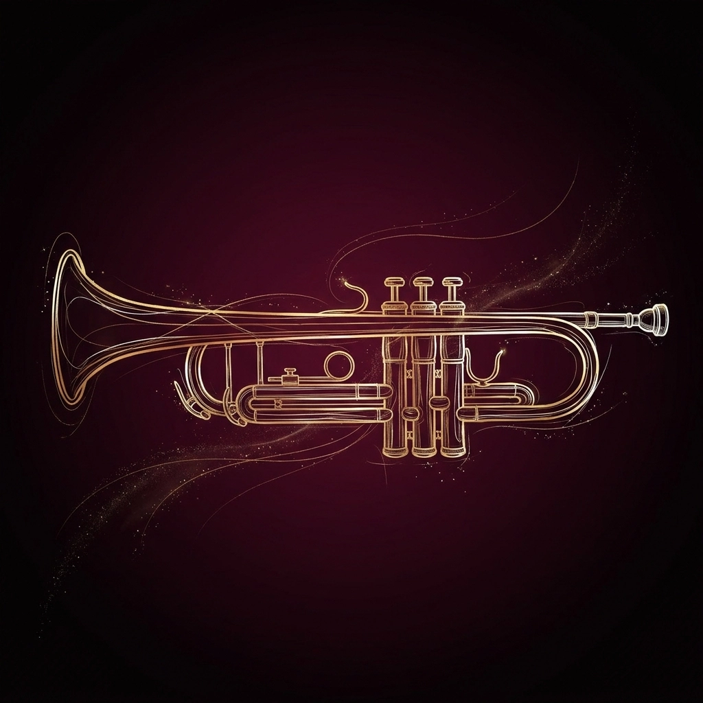 Trombita – vonalrajzos belépőkép